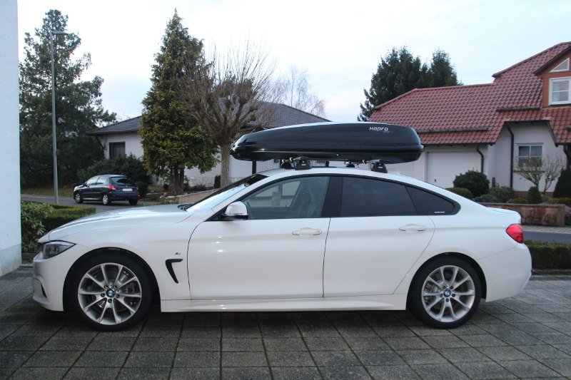 Dachbox auf einem BMW Grand Coupe